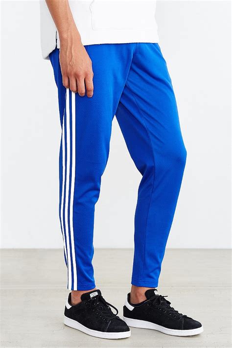 blue adidas track pants review.